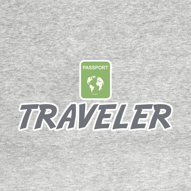 Traveler Jetsetter Globetrotter World Freelancer by Grassroots Green